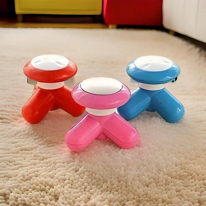 Mini Massager Tripod shape Electronic Portable hand held with Function For Back,Neck & body Decor Delights