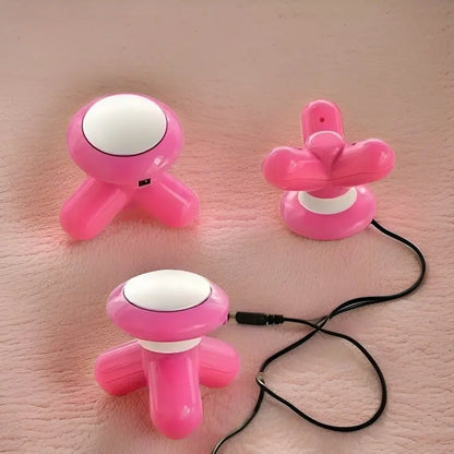 Mini Massager Tripod shape Electronic Portable hand held with Function For Back,Neck & body Decor Delights