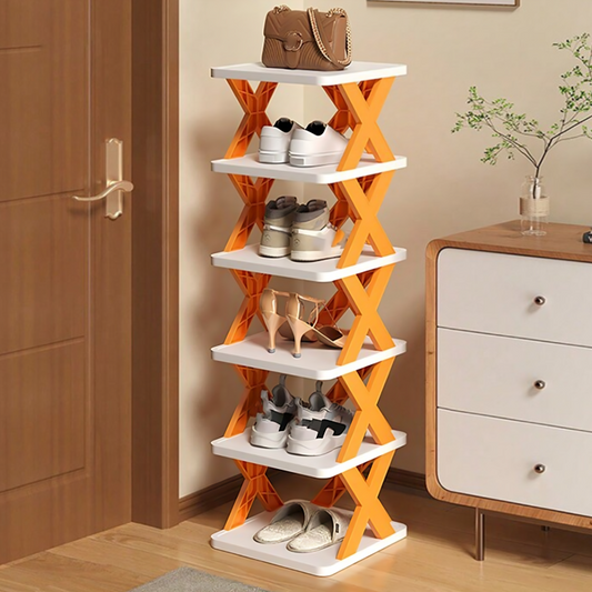 6 Layers stackable shoe Rack Easy-assembled Decor Delights