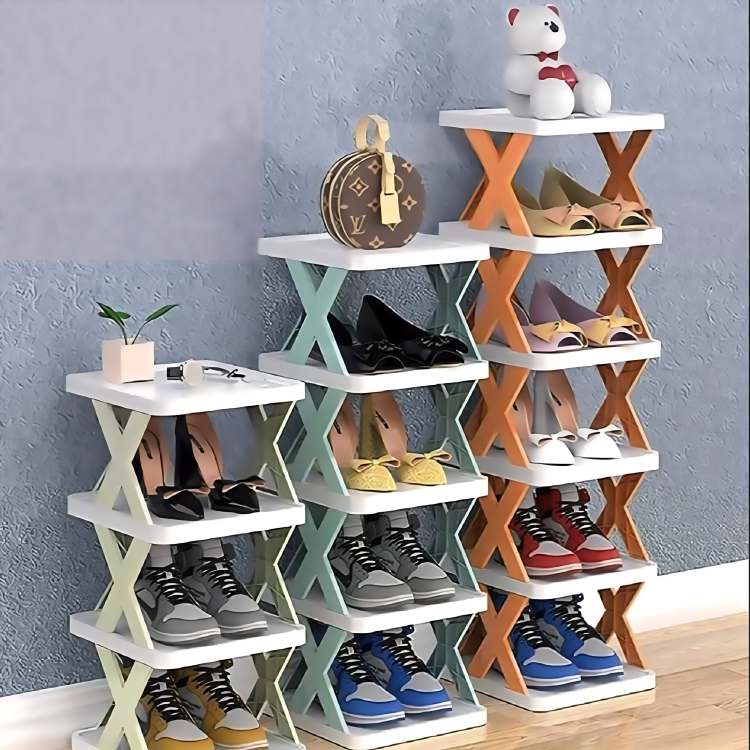 6 Layers stackable shoe Rack Easy-assembled Decor Delights