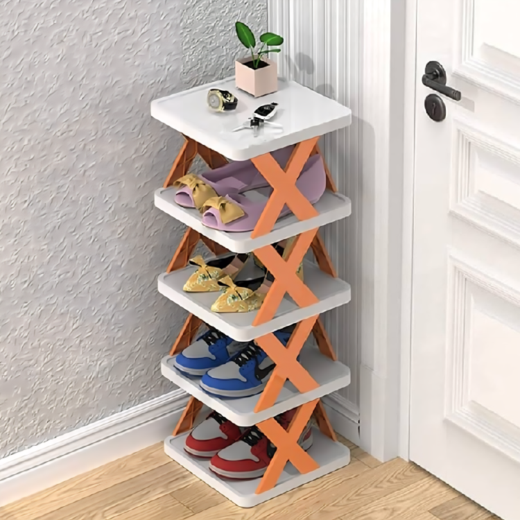 6 Layers stackable shoe Rack Easy-assembled Decor Delights