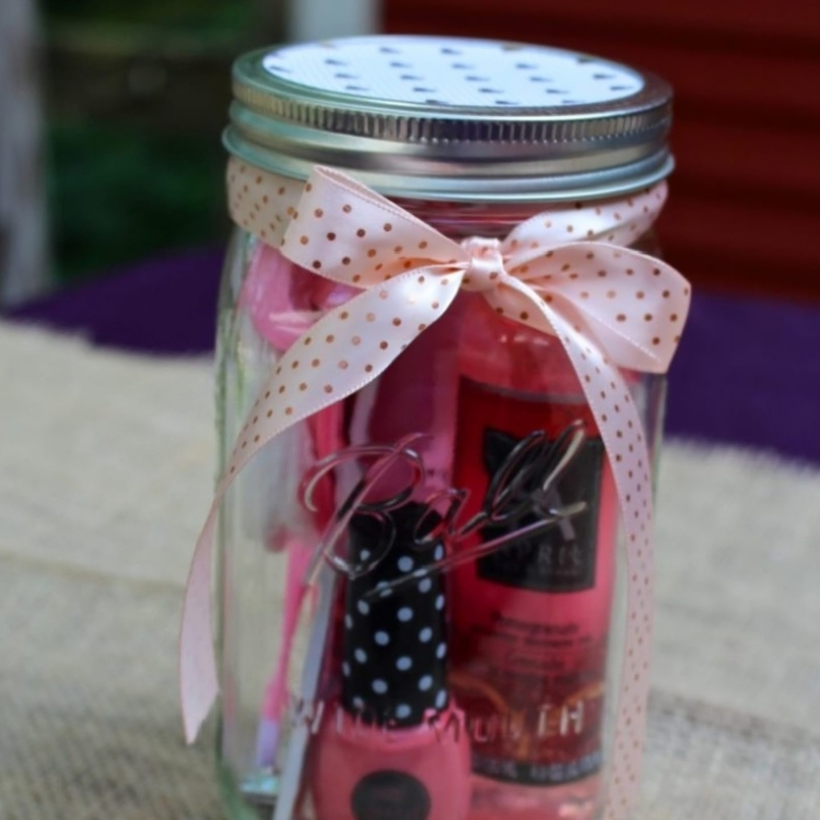 Makeup gift Jar Decor Delights