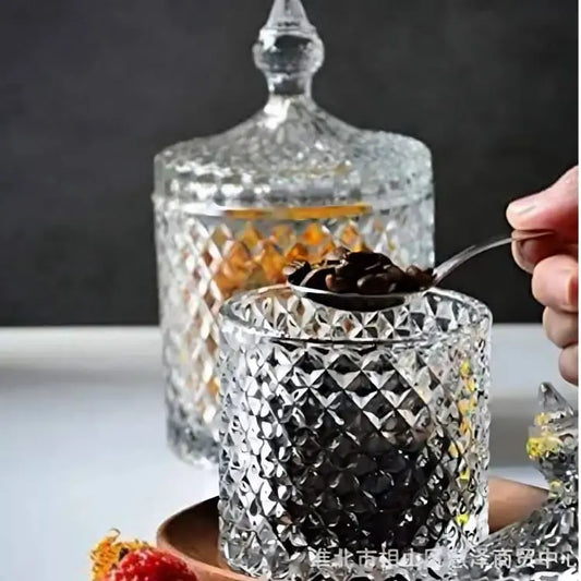 Multipurpose jar with Lid Unique shape Decor Delights